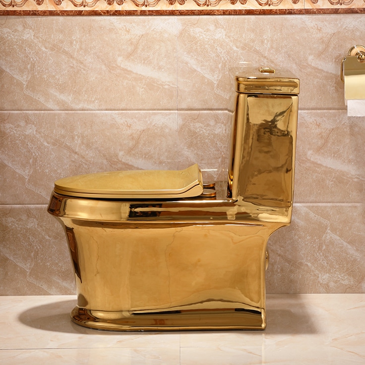 Classic Plain Gold Toilet  -  Gold Toilets