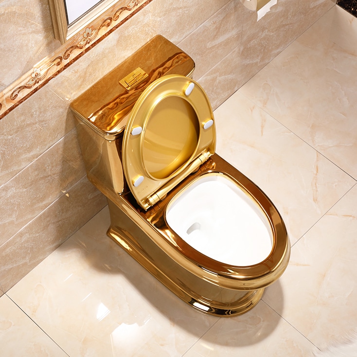 Classic Plain Gold Toilet  -  Gold Toilets