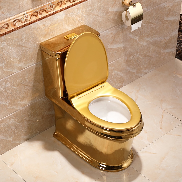 Classic Plain Gold Toilet  -  Gold Toilets