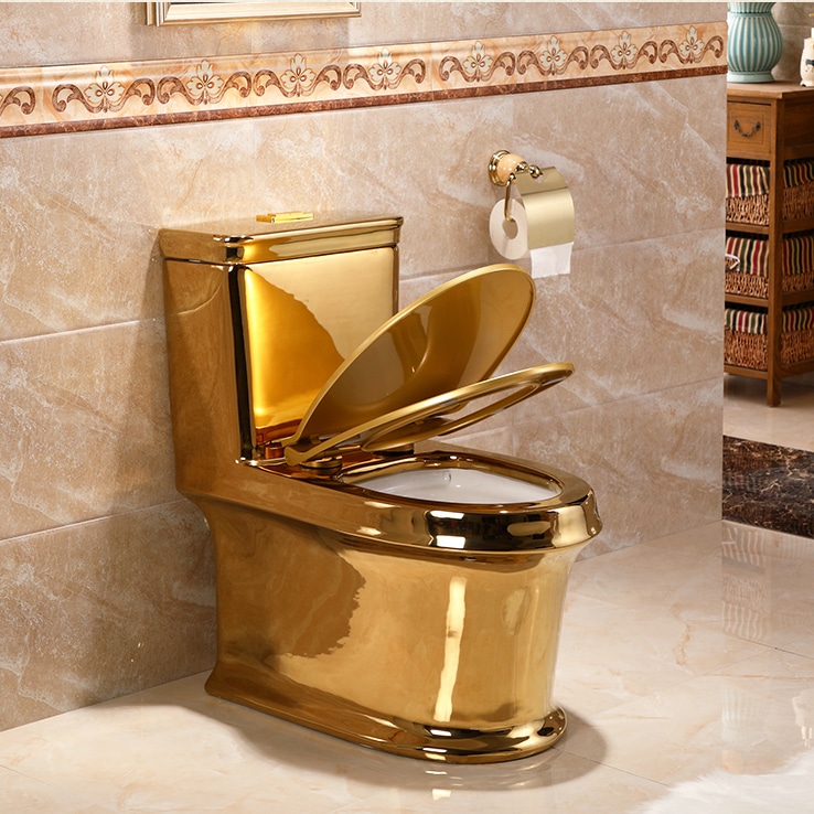 Classic Plain Gold Toilet  -  Gold Toilets