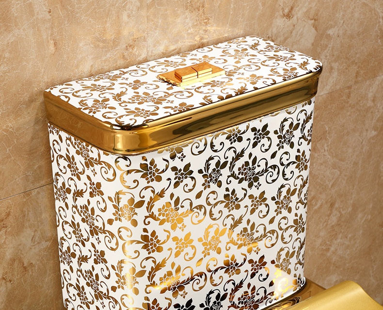 Gold Pattern Toilet  -  Gold Toilets