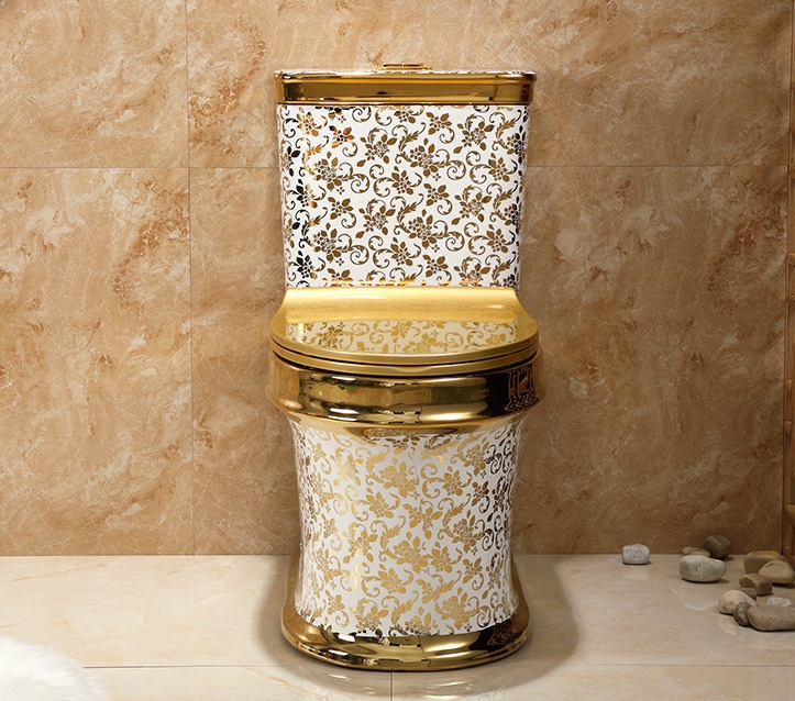 Gold Pattern Toilet  -  Gold Toilets