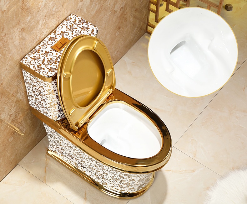 Gold Pattern Toilet  -  Gold Toilets