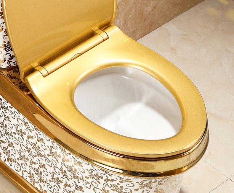 Gold Pattern Toilet  -  Gold Toilets