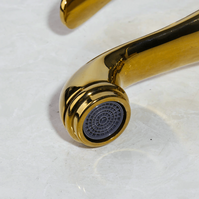 Gold Bathroom Basin Faucet  -  Gold Water Taps & Faucets