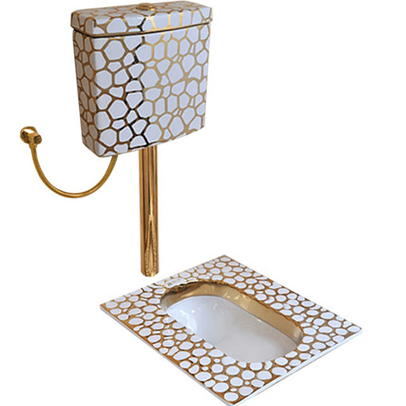 Luxorius Gold Squat Toilet  -  Gold Toilets