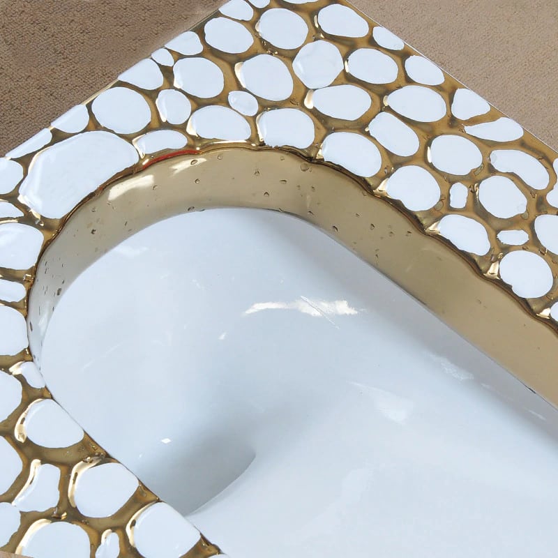 Luxorius Gold Squat Toilet  -  Gold Toilets