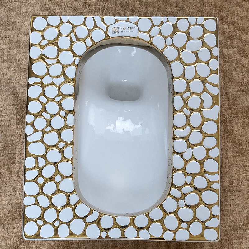 Luxorius Gold Squat Toilet  -  Gold Toilets