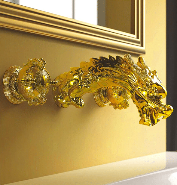 Gold Dragon Faucet  -  Gold Water Taps & Faucets