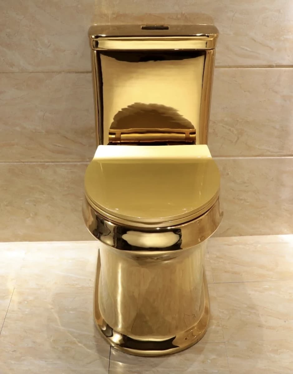 Classic Plain Gold Toilet  -  Gold Toilets