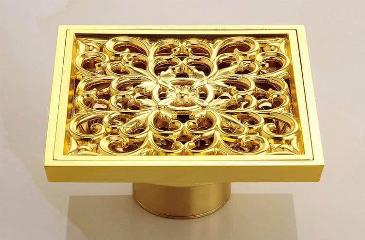 Gold Bathroom Floor Drain  -  Gold Floor Drains