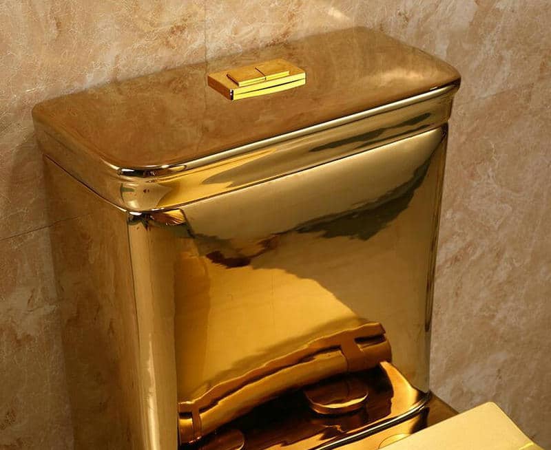 Classic Plain Gold Toilet  -  Gold Toilets