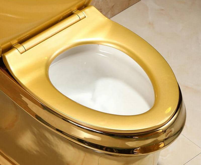 Classic Plain Gold Toilet  -  Gold Toilets