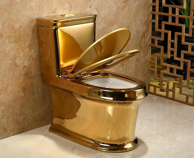 Classic Plain Gold Toilet  -  Gold Toilets