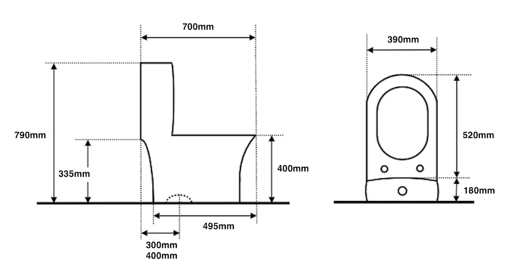 Luxury design toilet with gold ornaments dimensions