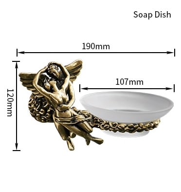 Bronze “Lovers” Soap Dish  -  Bathroom Accessories