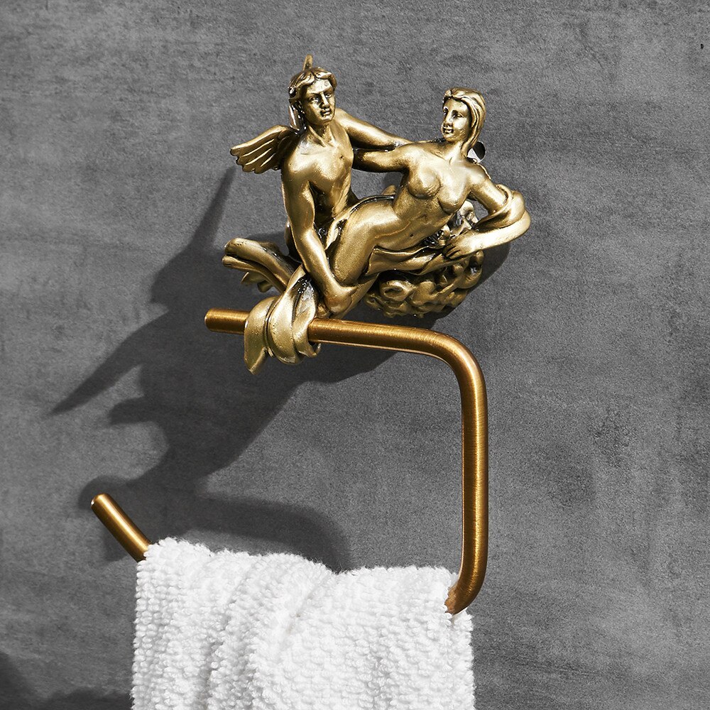 Bronze “Lovers” Towel Ring  -  Bathroom Accessories