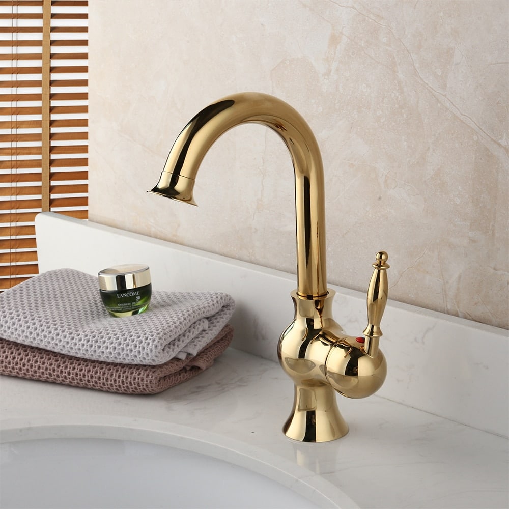 Classic Gold Basin Faucet  -  Gold Water Taps & Faucets