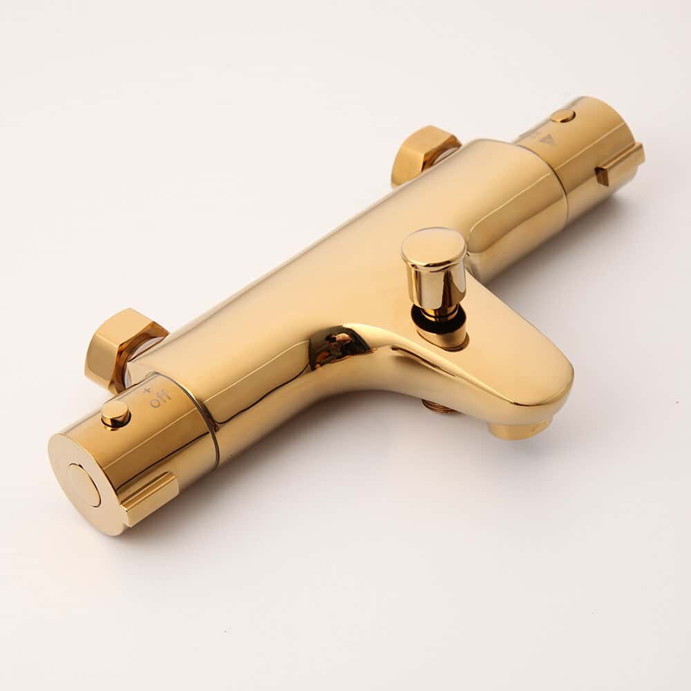 Simple Modern Gold Shower Set  -  Shower Sets & Bathtub Faucets