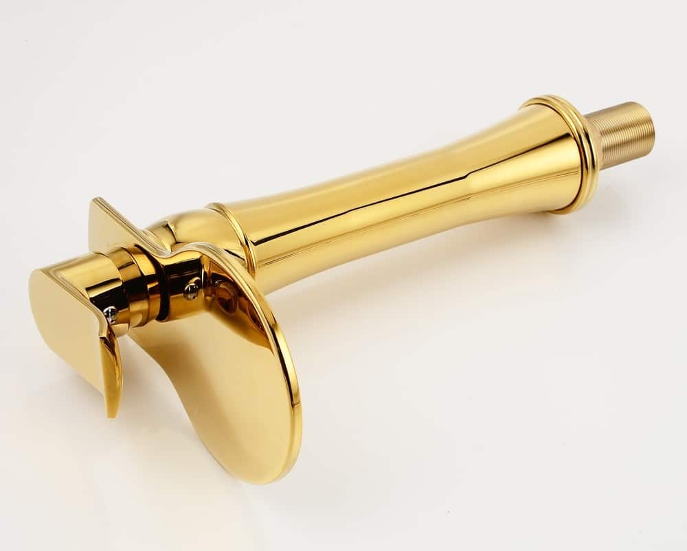Modern Gold Bathroom Waterfall Faucet  -  Gold Water Taps & Faucets