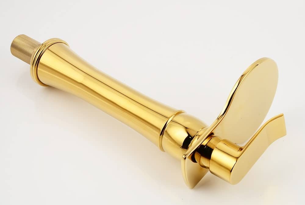 Modern Gold Bathroom Waterfall Faucet  -  Gold Water Taps & Faucets