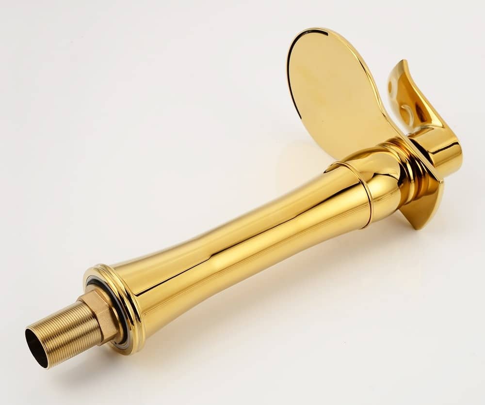 Modern Gold Bathroom Waterfall Faucet  -  Gold Water Taps & Faucets