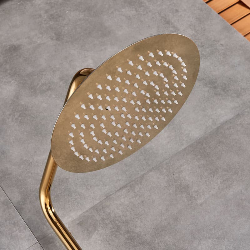 Exclusive Luxury Gold Bathroom Shower Set  -  Shower Sets & Bathtub Faucets