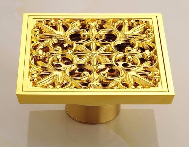 Gold Bathroom Floor Drain  -  Gold Floor Drains