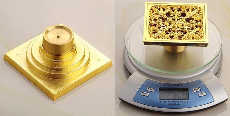 Gold Bathroom Floor Drain  -  Gold Floor Drains
