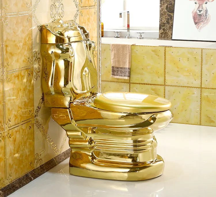 Royal Plain Gold Toilet  -  Gold Toilets