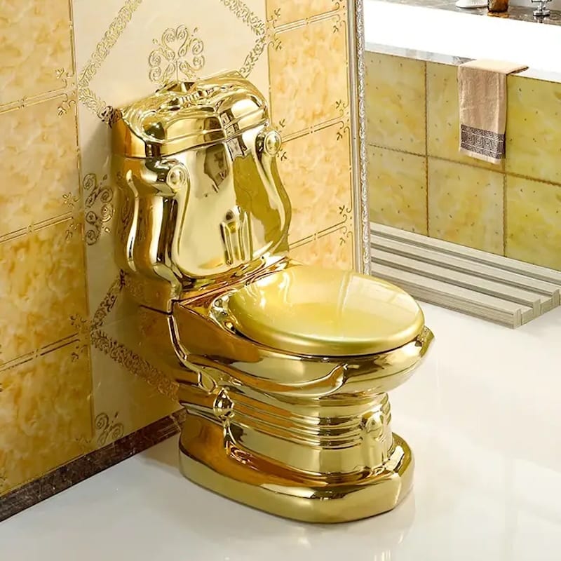 Royal Plain Gold Toilet  -  Gold Toilets