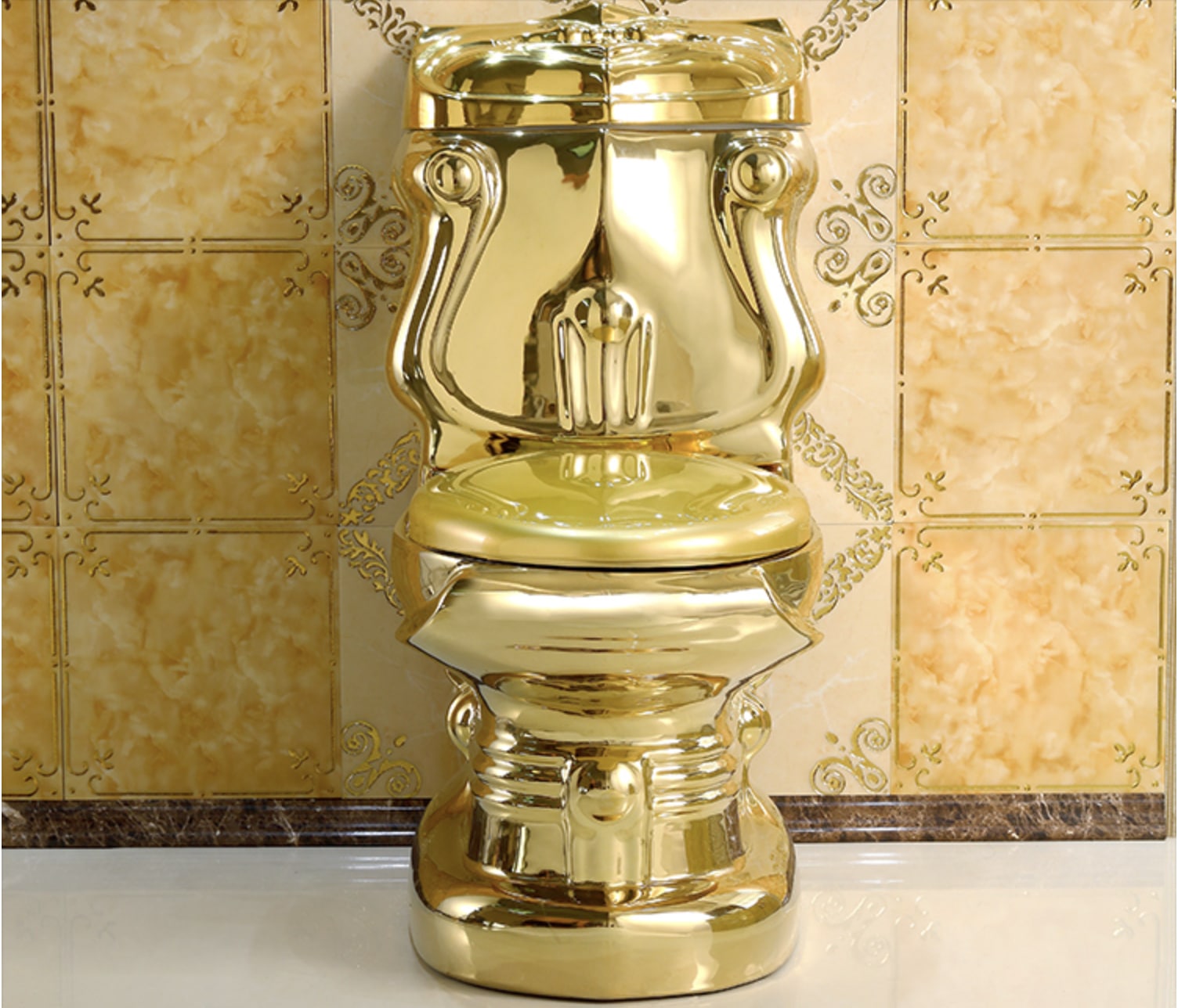 Royal Plain Gold Toilet  -  Gold Toilets