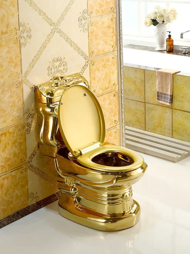Royal Plain Gold Toilet  -  Gold Toilets