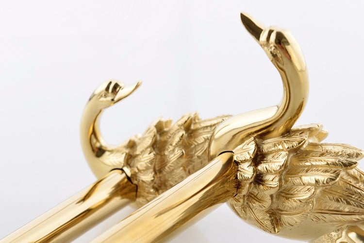 Gold Swan Double Towel Bar  -  Bathroom Accessories