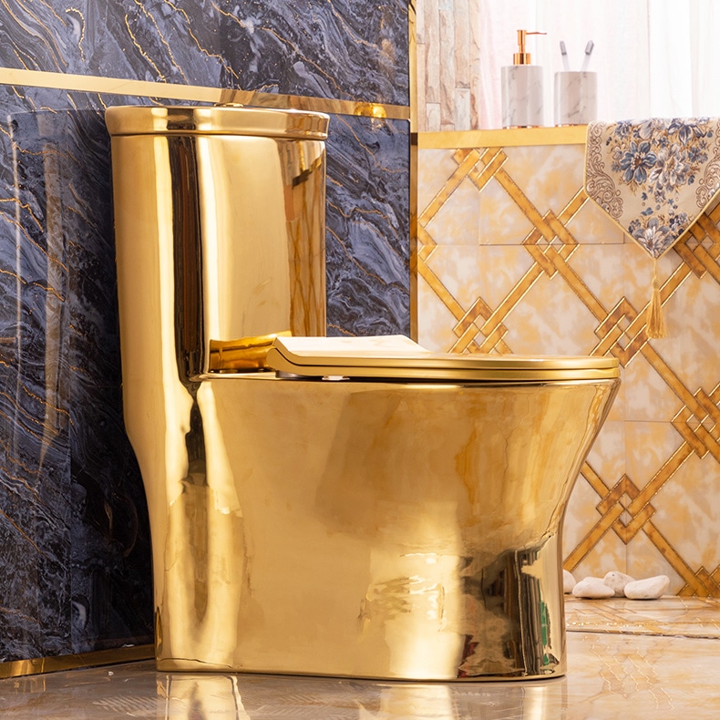 Premium Plain Gold Toilet  -  Gold Toilets