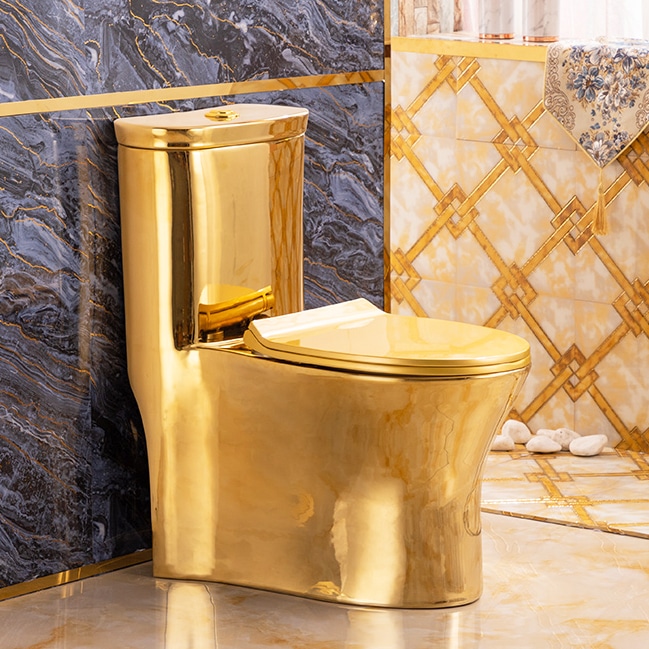 Premium Plain Gold Toilet  -  Gold Toilets
