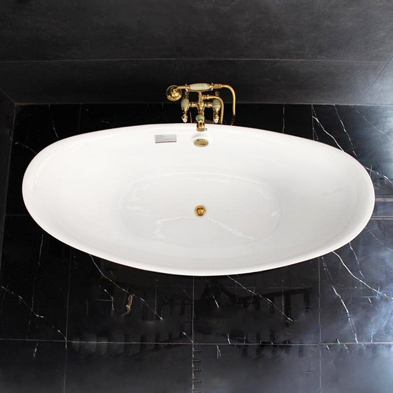 Classic Mosaic Gold Bathtub  -  Gold Bathtubs
