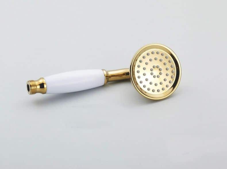 Freestanding Classic Gold Bathtub Faucet And Shower Set  -  Shower Sets & Bathtub Faucets
