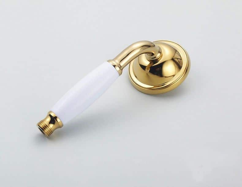 Freestanding Classic Gold Bathtub Faucet And Shower Set  -  Shower Sets & Bathtub Faucets