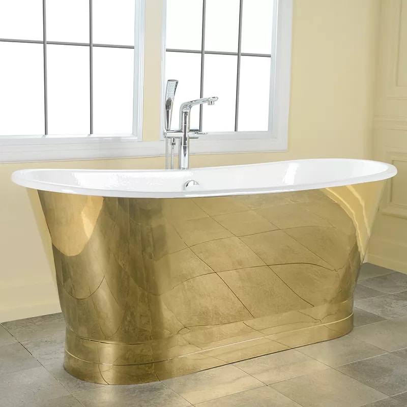 Premium Plain Gold Bathtub  -  Gold Bathtubs