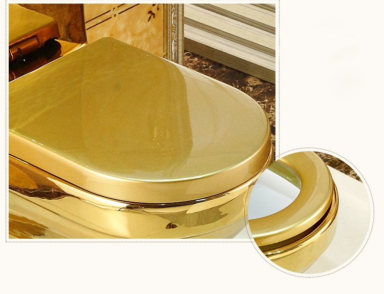 Deluxe Plain Gold Toilet  -  Gold Toilets