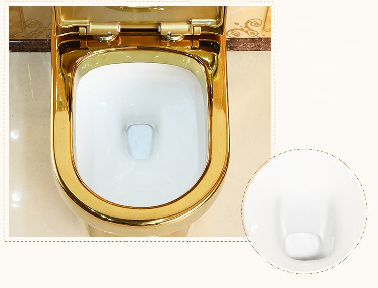 Deluxe Plain Gold Toilet  -  Gold Toilets