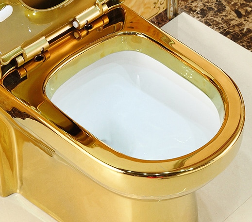 Deluxe Plain Gold Toilet  -  Gold Toilets