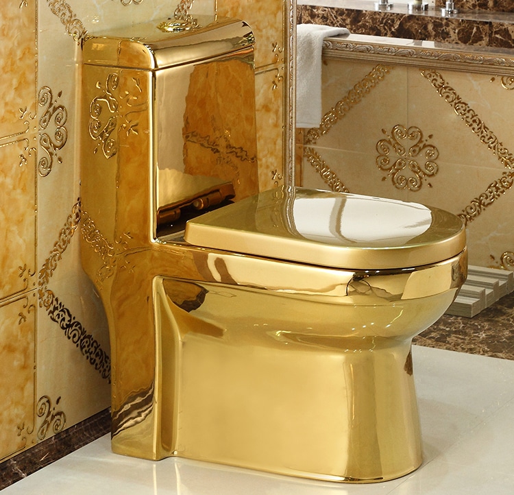 Deluxe Plain Gold Toilet  -  Gold Toilets
