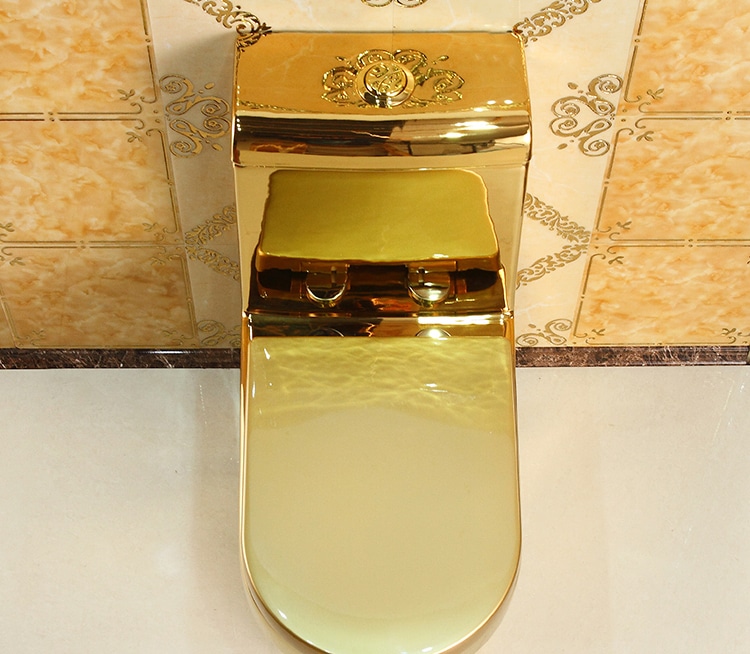 Deluxe Plain Gold Toilet  -  Gold Toilets