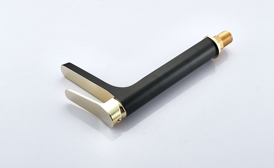 Modern Black And Gold Bathroom Faucet  -  Gold Water Taps & Faucets