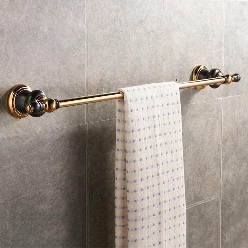 Retro Black And Gold Bathroom Set  -  Bathroom Accessories