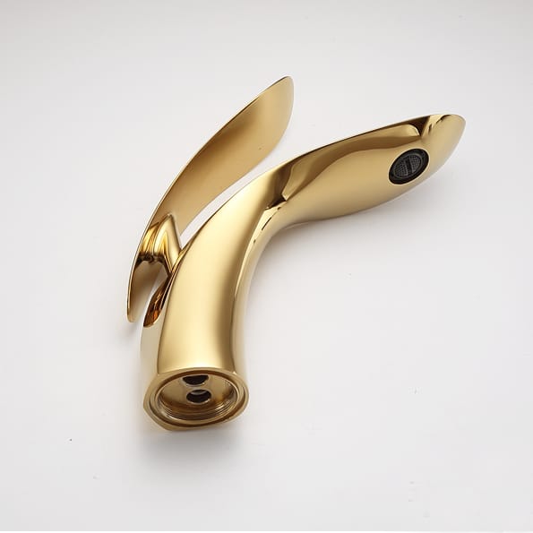 Deluxe Gold Bathroom Basin Faucet  -  Gold Water Taps & Faucets