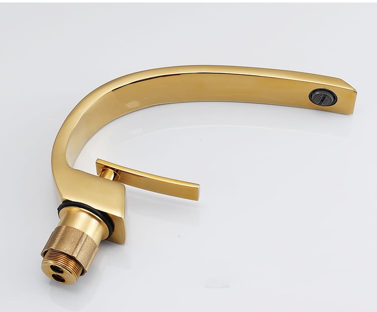 Elegant Gold Bathroom Basin Faucet  -  Gold Water Taps & Faucets