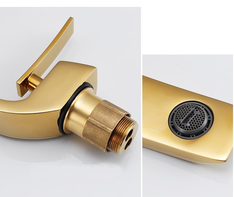 Elegant Gold Bathroom Basin Faucet  -  Gold Water Taps & Faucets